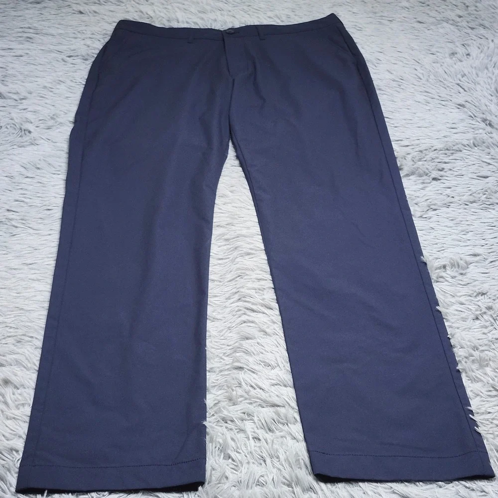 J Crew Flex Chino Pants Mens 34x34 Lightweight Straight Fit Navy Blue W34 L34 J.